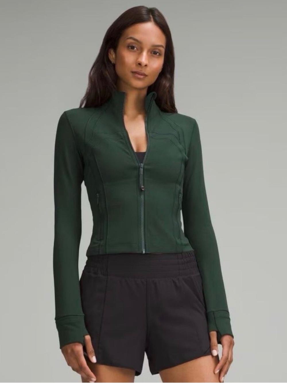 Lululemon Cropped Define Nulu Legacy Green Jacket, 6